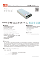Mean Well RSP-1000-27 1000W Industrial Automation Testing Equipment Power Supply 27V 37A Adjustable Switching Power Supply