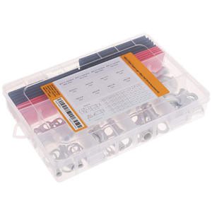 Kit d'assortiment de 80 cosses de câblage en cuivre, AWG 8 6 4 2, avec gaine thermorétractable, pour connecteurs de batterie, en cuivre pur - Product Image 2