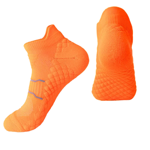 Calcetines Deportivos de Algodón Sólido OME, Tobilleros, para Correr, Corte Bajo, Transpirables, Acolchados, Tejidos, con Logotipo en el Puño, para Otoño - Product Image 5