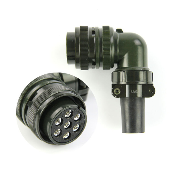 Factory Amphenol Circular Connector MS5015 7 Pins Right Angle MS5015 3108A 24-10S