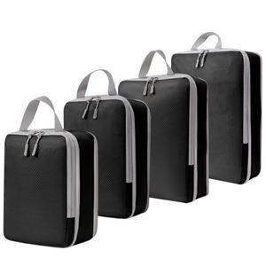 Ensemble de sacs de rangement pour cosmétiques, sacs de compression écologiques en polyester avec fermeture éclair, sacs de voyage pour chaussures et bagages - Product Image 3