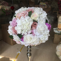 SPR prix de gros fête de mariage anniversaire bébé douche hôtel maison boules de fleurs personnalisées pour table de mariage pièce maîtresse boule de fleurs