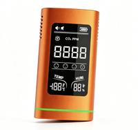 Détecteur de monoxyde de carbone portable 3 en 1, compteur de CO 0-1000PPM, capteur électrochimique, température, humidité, écran LCD, alarme rechargeable