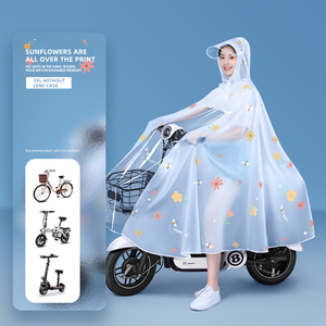 Imperméable <span class=keywords><strong>de</strong></span> vélo <span class=keywords><strong>de</strong></span> cyclisme pour hommes et femmes PVC coupe-vent pour Poncho Cape avec capuche pour scooter <span class=keywords><strong>de</strong></span> mobilité Housse <span class=keywords><strong>de</strong></span> <span class=keywords><strong>pluie</strong></span> durable - Product Image 1