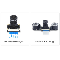 Módulo de Cámara Raspberry PI de 5MP y 3.6mm con Visión Nocturna, Compresión H.264 y Cable PIN, Compatible con Raspberry Pi 2/4/3B/3B+