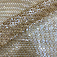 Broderie entièrement soluble dans l'eau + broderie de sequins de 7 mm pour robes, gowns, vêtements de mode, gilets, chaussures, sacs, chapeaux, tissus à sequins