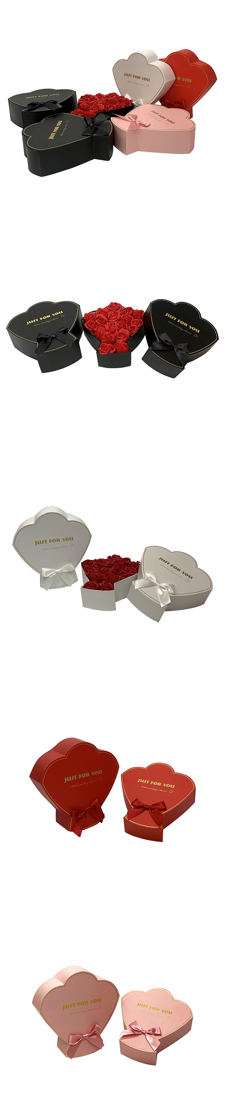 wholesale gift packaging floral arrangements box custom luxury paper bow bridesmaid roses bouquets cajas de regalo flowers boxes