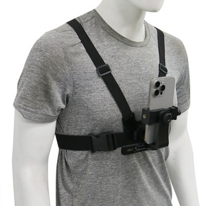 Ensemble de support de caméra d'action réglable et flexible pour harnais de poitrine, avec clip pour téléphone, <span class=keywords><strong>kit</strong></span> d'accessoires pour caméra sportive - Product Image 6