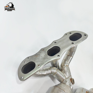 Système d'échappement <span class=keywords><strong>Hetu</strong></span> de haute qualité en acier inoxydable SS304 avec collecteur à résonateur catalysé et collecteurs d'admission à flux libre pour Boxster 981/987 - Product Image 3