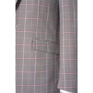 Hombres chaqueta traje diseños Casual Sastre hecho <span class=keywords><strong>a</strong></span> mano al por mayor personalizado gris Traje <span class=keywords><strong>a</strong></span> cuadros chaqueta para hombres - Product Image 4