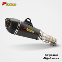Système d'échappement complet en fibre de carbone avec collecteur pour Kawasaki Ninja 400 Z400 - Prix de gros usine Forsound