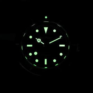 OEM DOM Montres automatiques de plongée rétro avec logo personnalisé Montre-bracelet pour homme avec revêtement AR lumineux en saphir Lunette bidirectionnelle en céramique - Product Image 4