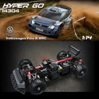 Coche de Alta Velocidad MJX Hyper Go 14304 4WD 45-55KM/H, Escala 1/14, Volkswagen Polo R WRC sin Escobillas, con ESC Independiente, Simulación de Coche Todoterreno de Juguete