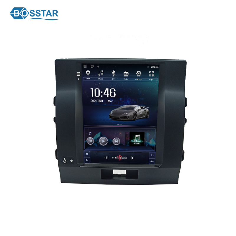 Автомобильный радиоприемник в стиле Tesla, навигация для Toyota Land Cruiser 11 200 2007-2015, Android, автомобильный экран Carplay, GPS, 4G, медиа