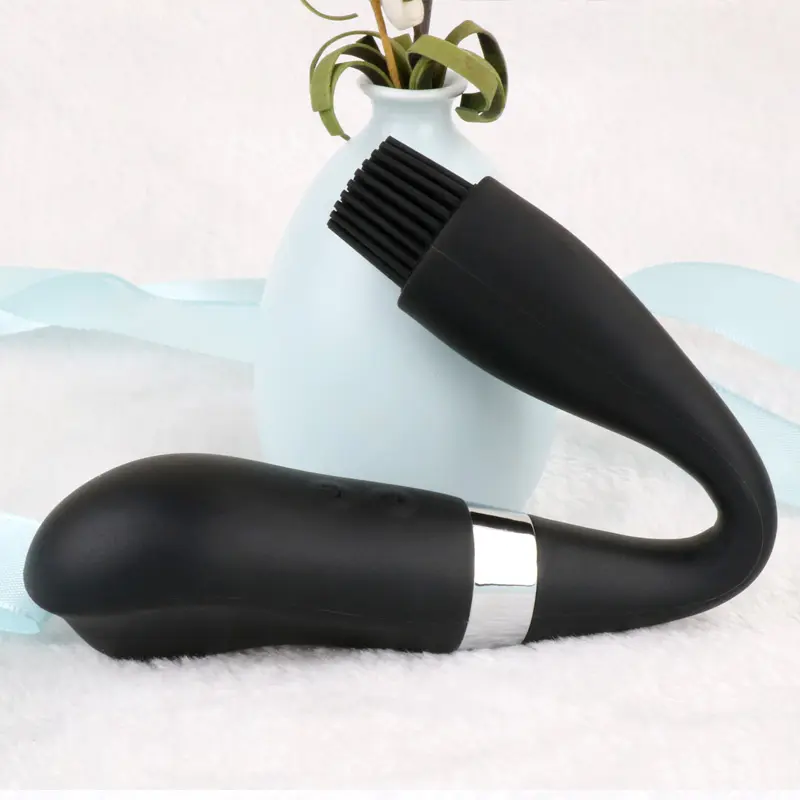 Factory High Quality Vibrating Brush Dual Stimulation Clitoral Massager G Spot Couple Vibrators Sex Toy For Women