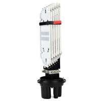 Kotak Sambungan Serat Optik 144 Core Fiber Optic Splice Closure Dome Tray OFC Vertikal, Tipe Mekanis, Pemasangan di Dinding/Tiang, Tipe Heat Shrink