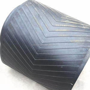 Antislip rubber transportband met visgraatpatroon voor mijntransport - Product Image 4