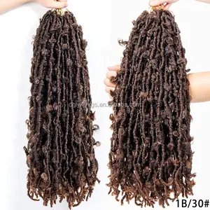 14Inch Butterfly Locs Crochet Hair 20stands/Pack Faux Locs Crochet Braids Hair Pre Looped Butterfly Locs