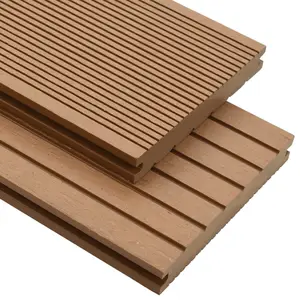 Hot Selling 3D Wood Grain WPC Decking Outdoor Furniture Wood Plastic Composite Decking Plank Hollow Solid Sanding WPC Deck