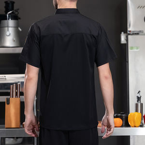 Personalizable barato Chef chaquetas camisa para restaurante personal uniforme de manga corta chaqueta de Chef personalizado - Product Image 2