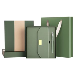 Cuadernos al por Mayor, Libretas con Logotipo Personalizado, Blocs de Notas A5, Cuaderno de Cuero PU con Logotipo Personalizado, Juego de Regalo con Bolígrafo - Product Image 1