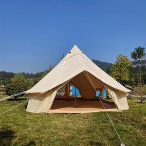 Yurt mongol d'extérieur en toile de coton, imperméable et résistant au soleil, tente de camping épaisse pour hôtel de camping, grande tente - Product Image 4