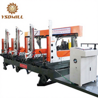 Nouvelle scie à ruban verticale automatique à moteur hydraulique avec chariot porte-bûches, machine à bois 380V 18,5kW