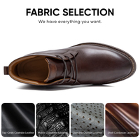 Sepatu Boots Kulit Sapi Pria untuk Bisnis, Formal, Kantor, dan Pernikahan, Penambah Tinggi 7cm, Grosir Pabrik