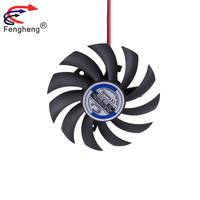Ventilateur sans cadre Fengheng 80x80x10mm silencieux CPU DC 12v 24v 80mm Radiateur Ventilateur de refroidissement sans cadre pour éclairage LED