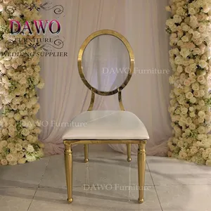 wholesale golden acrylic high back exquisite carving event wedding royal dining chairs