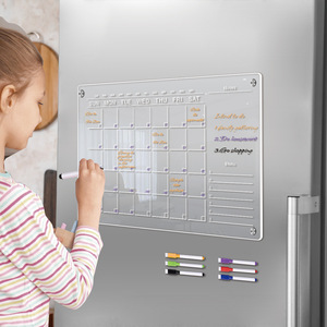 Calendario Acrílico Magnético Reutilizable Personalizado, Pizarra de Borrado en Seco con Tablero de Notas para Refrigerador - Product Image 3