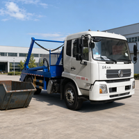 Camion à bras oscillant Euro 6 12-14CBM 4x2 pour la collecte des déchets et le chargement de conteneurs, idéal pour les municipalités et les chantiers de construction