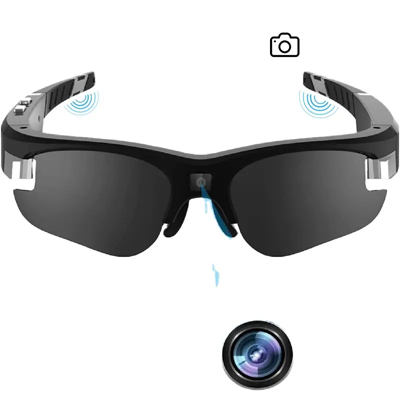 Smart sun glasses gafas latest high-quality sport smart eyeglasses mounted outdoor riding color HD camera Sun glasses