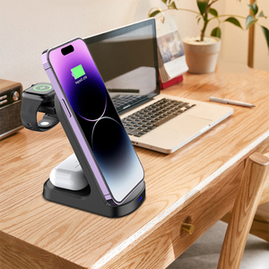 3 1 Sạc Không Dây Đứng Cho Iphone 15 14 13 12 Pro Max Cho <span class=keywords><strong>Apple</strong></span> Đồng Hồ Cho Airpods Pro/3 Từ Điện Thoại Di Động Máy Tính Để Bàn Đứng - Product Image 5