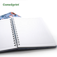 Benutzer definierte A5 A4 Plain Kraft Cover Tagebuch Mini Pu Leder Journal Planer Notizbücher Drucken Kunstdruck papier Spiral Meeting Notizbuch