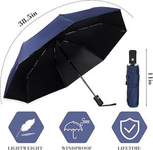 Cheap High Quality OEM Wholesale Spot Goods Full Automatic Rain <b>Umbrellas</b> 8K <b>Windproof</b> Customised <b>Umbrella</b> With LOGO - Product Image 2