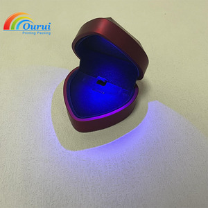 Factory Direct Custom LED Ring <b>Earring</b> <b>Box</b> With Logo, Luminous Jewelry <b>Gift</b> <b>Box</b> For Women Wedding Valentine's Day,Jewelry <b>box</b> - Product Image 5