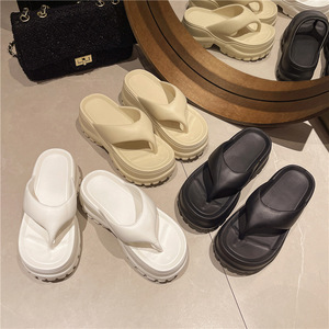 Summer Fashion Soft Thick Bottom <strong>Flip</strong> <strong>Flops</strong> Women Height Increasing 6cm Beach Sandals <strong>Flip</strong>-<strong>flops</strong> EVA <strong>Flip</strong>-<strong>flop</strong> Slipper - Product Image 4