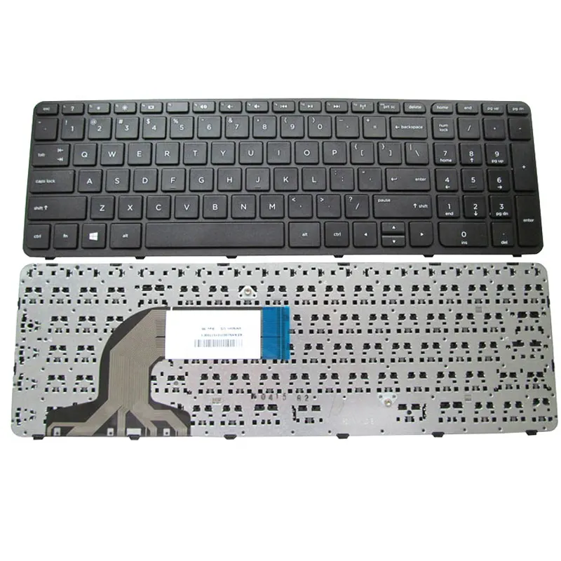 Preto teclado portátil quadro interno para HP AR 15-e laptop teclado notebook teclado do portátil para hp