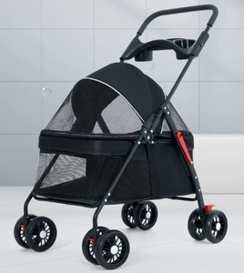 यात्रा रोमांच के लिए पोर्टेबल फोल्डेबल आउटडोर स्टूलर वाटरप्रूफ बिल्ली और कुत्ते वाहक - Product Image 6