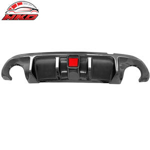 Difusor de Parachoques Trasero para Infiniti Q50 2014-2017, Labio con Impresión de Fibra de Carbono, Luz de Freno LED, Accesorios para Automóviles - Product Image 4