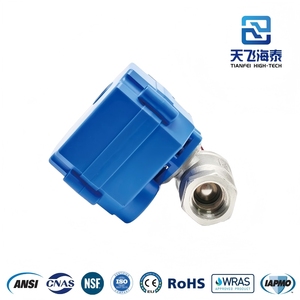 Tianfei điện cơ giới thiết bị truyền động DC3-6V AC/DC9-24V AC220V đồng/thép không gỉ/nhựa PVC bóng van nước kiểm soát dòng chảy khí - Product Image 5