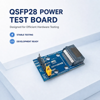 Carte de test d'alimentation QSFP28 3.3V DC 100G pour transceiver optique, dispositif de vieillissement I2C SDA pour le test de modules d'interconnexion de centre de données