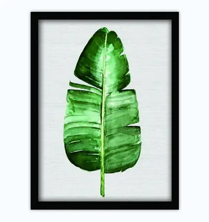 Green plant leaves leaf canvas wall art printing art painting modern decor room home decoration custom cheap abstract art wall