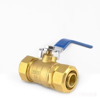 Robinet à bille en laiton DN15-DN32 pour raccord de compression de tuyau PEX-AL-PEX pour tube composite multicouche pour la plomberie