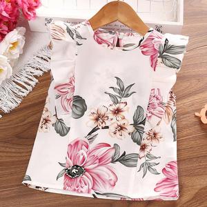 Completo estivo per <span class=keywords><strong>bambina</strong></span>, nuovo, con stampa e top senza maniche. - Product Image 4