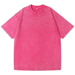 Camiseta de Hombre 100% Algodón, 230G, Estilo Moderno, Lavada, Cuello Redondo, Diseño Sólido con Estampado Digital - Product Image 3