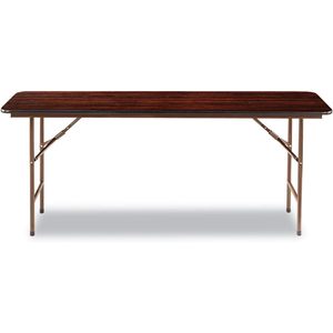 Alera FT727218MY Juego de Mesa Plegable de Madera Rectangular de 72w x 18d x 29h en Color Nogal, Ensamblado y Extensible para Comedor o Bar en Casa - Product Image 6