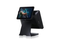 Terminal Punto de Venta de Pantalla Dual de 15 Pulgadas para Pedidos en Restaurantes, Supermercados, Todo en Uno, Caja Registradora Táctil con Sistema Windows