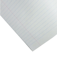 Cahier d'exercices scolaire personnalisé avec couverture bleue, 40 feuilles, lignes simples
